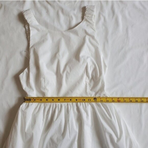 NWT VICI White Open Back Smocked Fit & Flare Mini Dress L - Picture 7 of 10